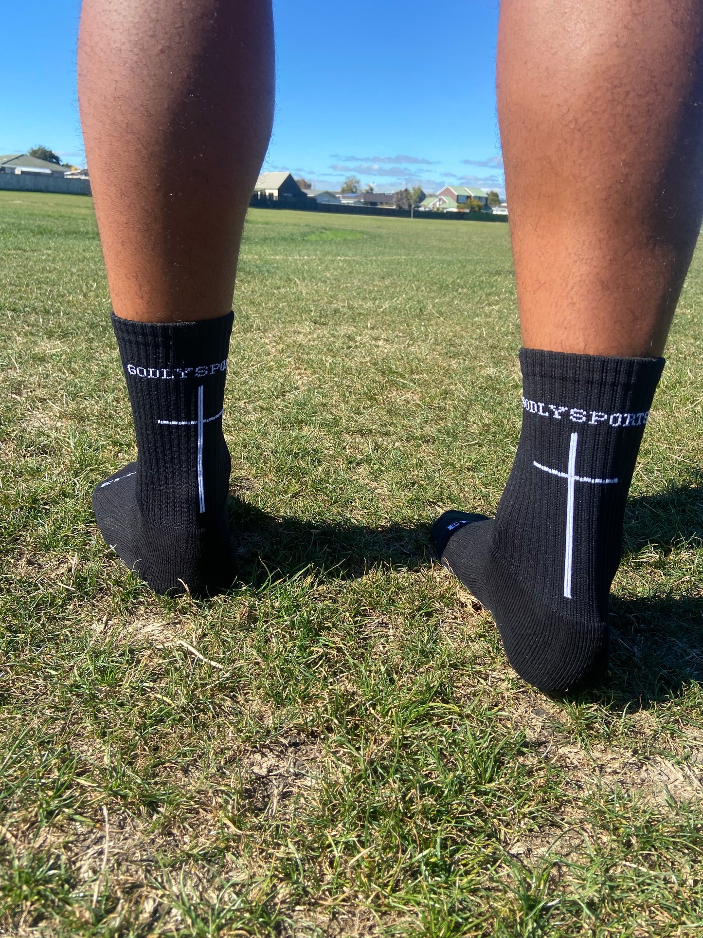 PHIL 4:13 BLACK GRIP SOCKS