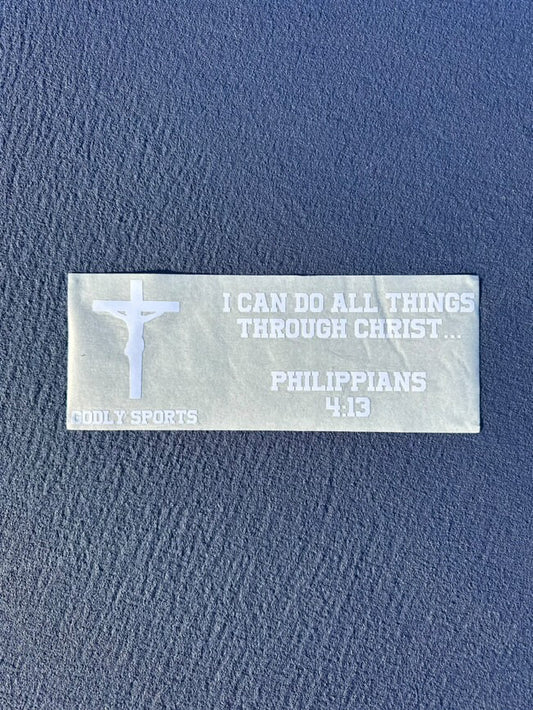 PHILIPPIANS 4:13 CAR STICKER