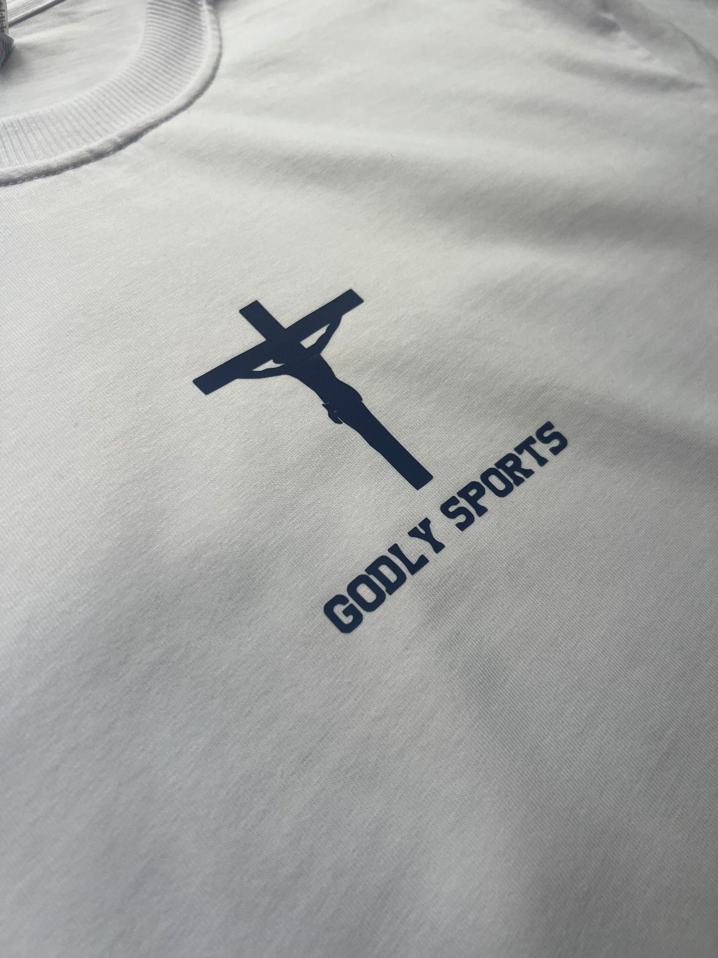 WHITE ‘GODS PLAN’ TEE